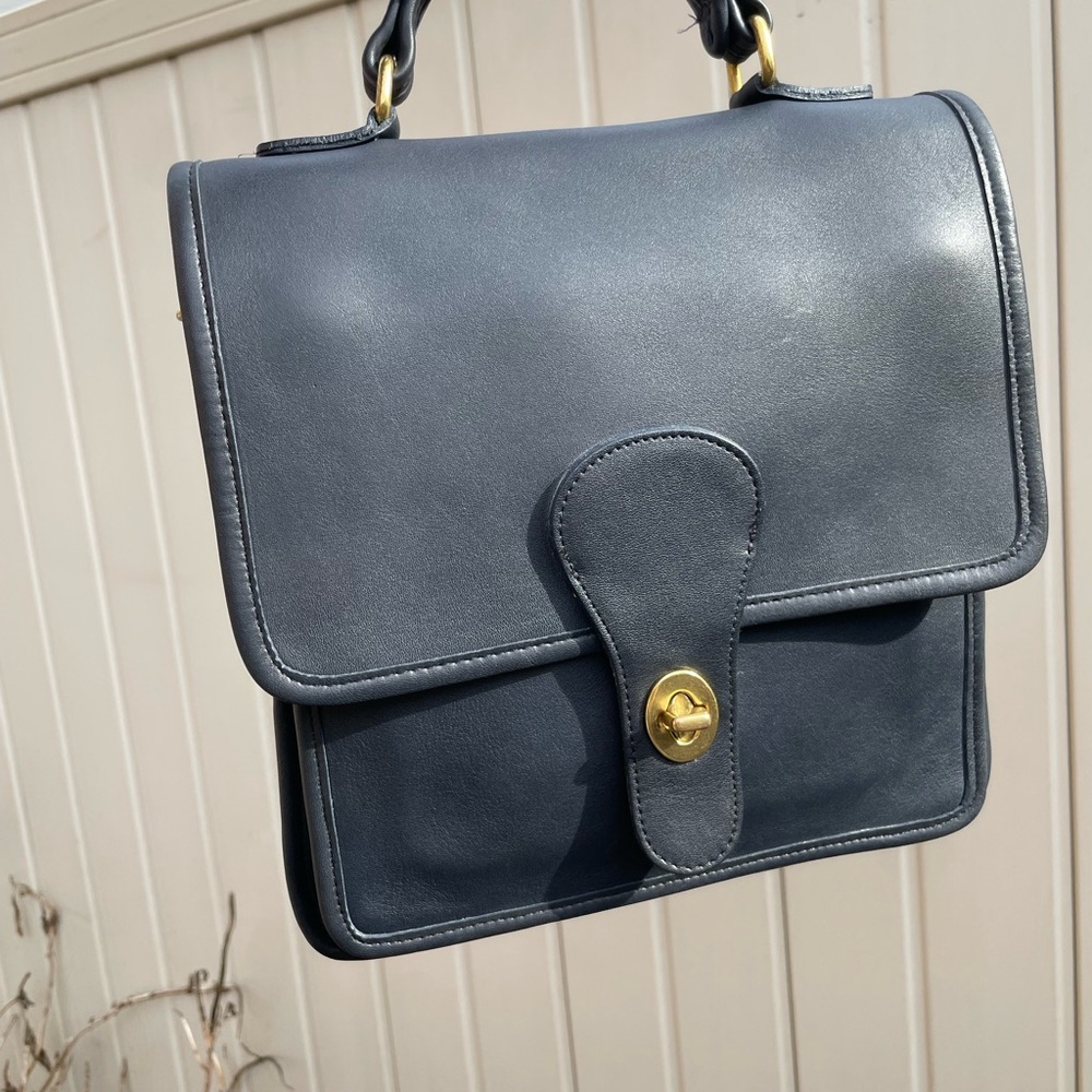 SOLD - NWT Navy Blue Station Bag